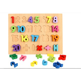 bảng số nổi từ 1-20