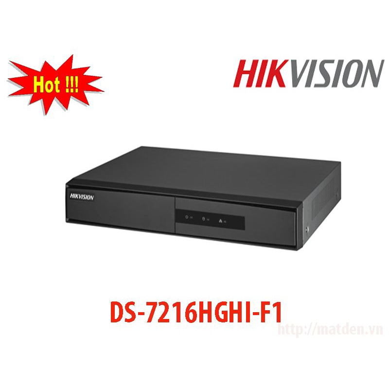 Đầu Ghi Camera HIKVISION DS-72016HGHI-F1 Chính Hãng Bảo Hành 24 Tháng