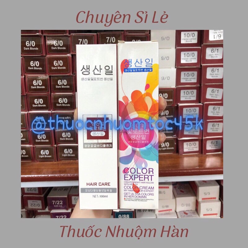 Sỉ thuốc nhuộm tóc Hàn Quốc ko kèm oxy màu than chì