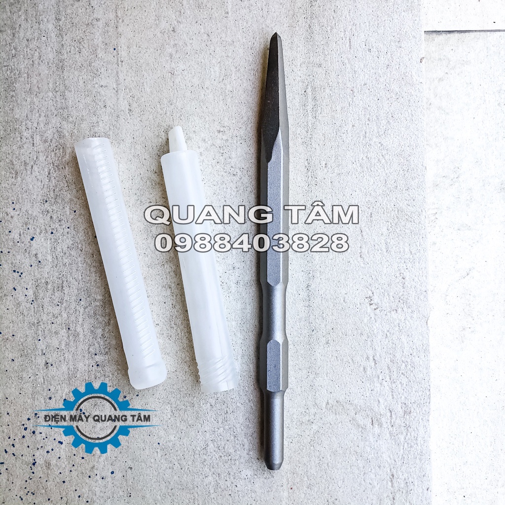 Mũi Đục Bê Tông 17mm  Chân Lục Giác Dài 260/375mm dành cho Máy Đục 0810 - PR38