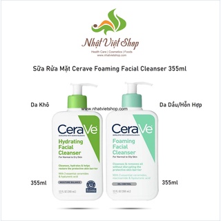 Sữa rửa mặt Cerave Foaming Facial Cleanser 355ml