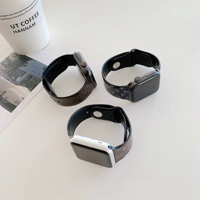 Dây Đeo Đồng Hồ Apple Watch Band 44mm 40mm 42mm 38mm Series 6 Se 5 4 3 2 1 Se Iwatch T500 Bằng Silicon Thời Trang