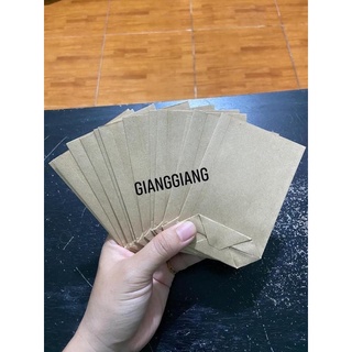 Túi giấy kraft mini 7,5cm x 10cm (100 cái)