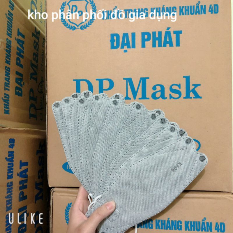 [Mã LIFEXANH03 giảm 10% đơn 500K] Khẩu trang y tế, khẩu trang 4d KF 94 DP Mask Đại Phát Thùng 30 Túi 300 Cái.