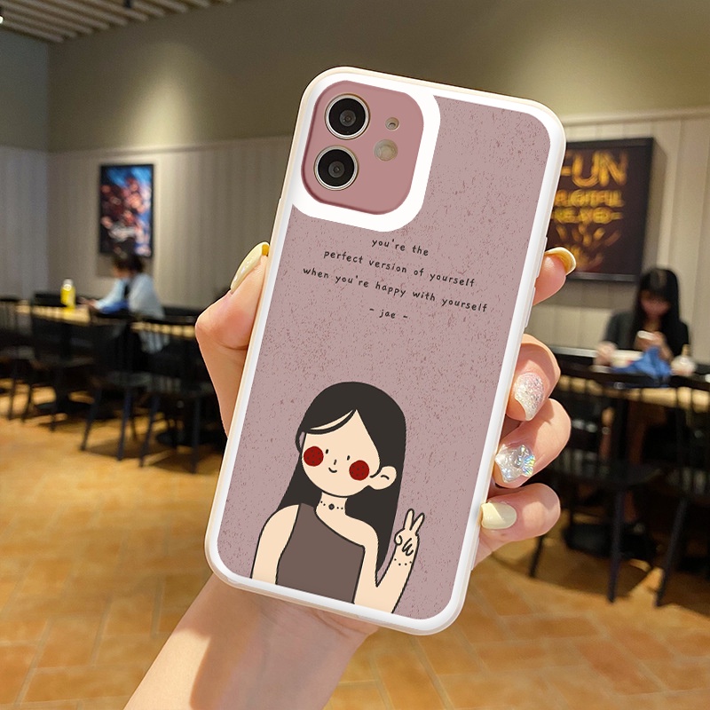 Ốp lưng iphone hi Girl cạnh vuông dẻo ip 6splus/7/7plus/8/8plus/x/xr/xs/11/12/pro/max/plus/13promax tr135