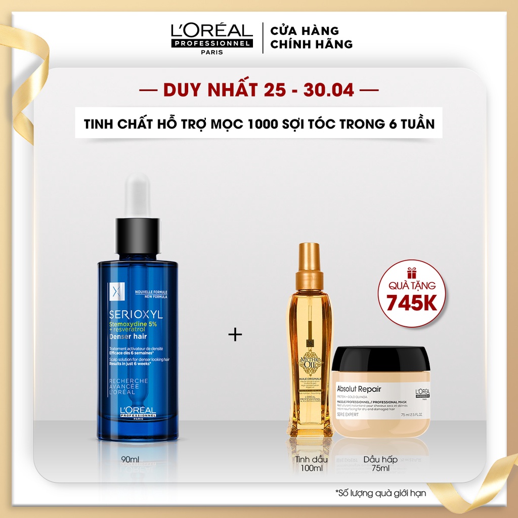 Tinh chất kích thích mọc tóc Serioxyl Denser Hair L'Oréal Professionnel 90ml