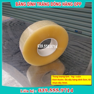 Băng dính trắng 1kg đóng hàng giá rẻ hàng công ty