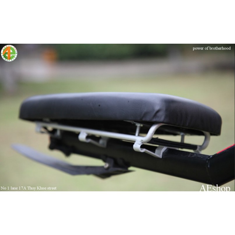 Đệm yên sau xe đạp kích thước dài 36cm rộng 19cm, đệm gác baga xe đạp đệm gắn gác baga xe đạp