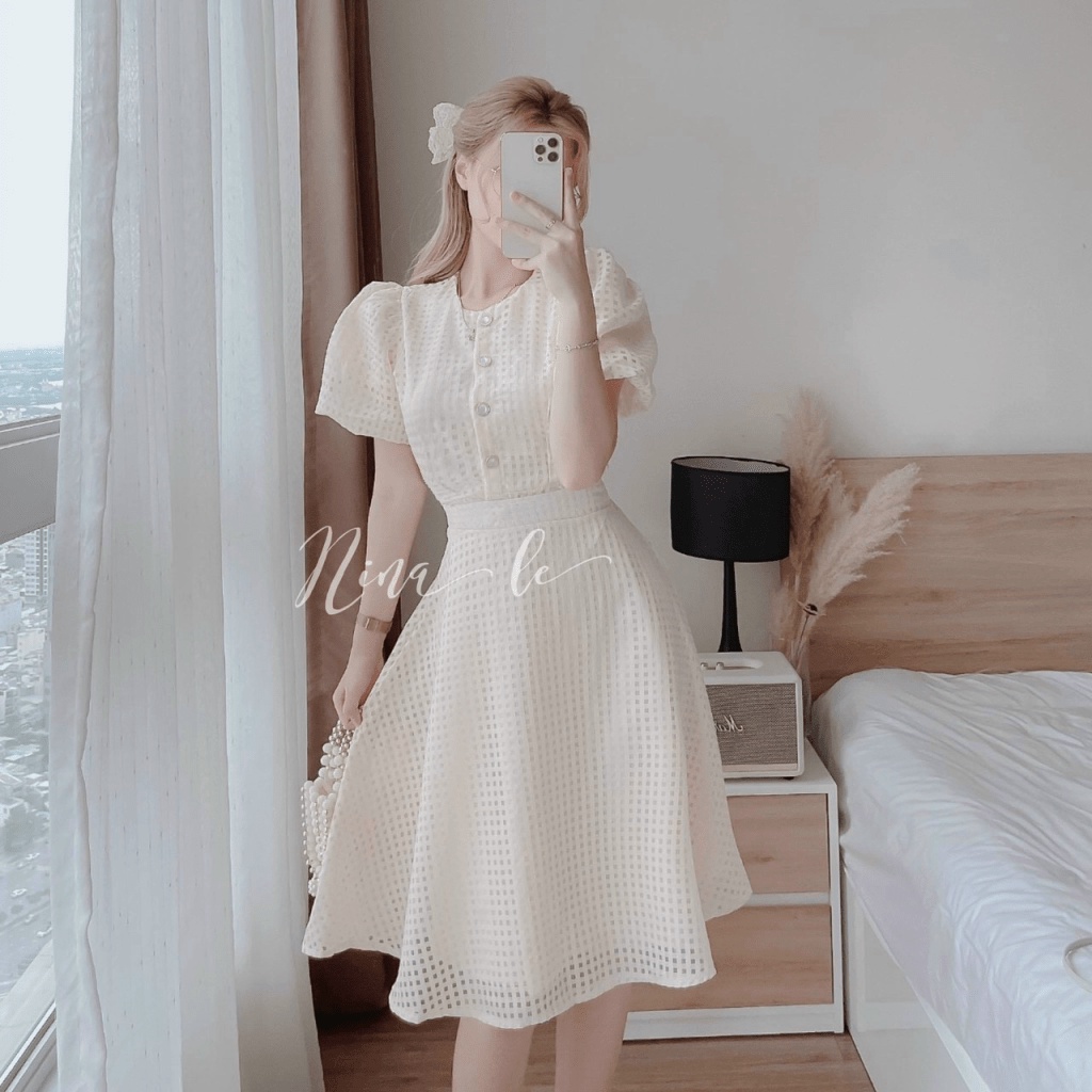 (Mẫu Mới) SET VÁY XÔ Ô VUÔNG CỰC XINH, CỰC CUTE CHO CHỊ EM ĐI CHƠI CŨNG NHƯ ĐI DU LỊCH UP hhp