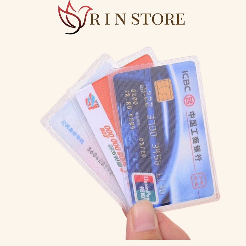 Vỏ bọc bảo quản thẻ cccd atm Bọc thẻ sinh viên , thẻ tín dụng... ( có nắp )