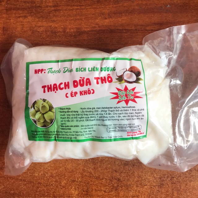 Thạch dừa thô