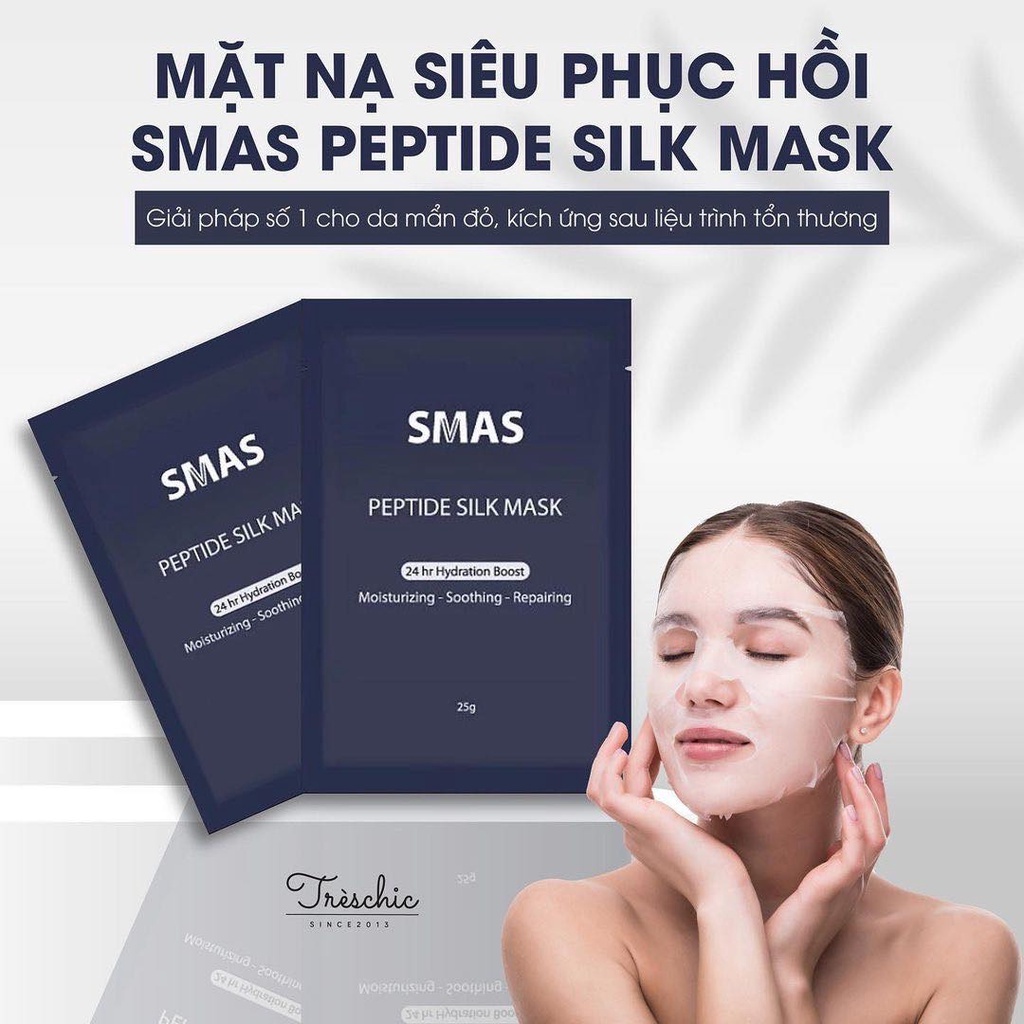 Mặt Nạ Smas Peptide Silk Mask Phục Hồi Cấp Ẩm Cấp Tốc