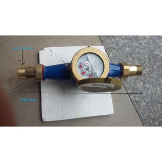 Đồng hồ công tơ nước loại to đầu ren 34