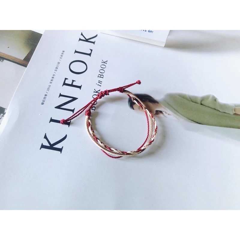 Vòng tay, vòng chân nam nữ waterproof giáng sinh phối ba màu