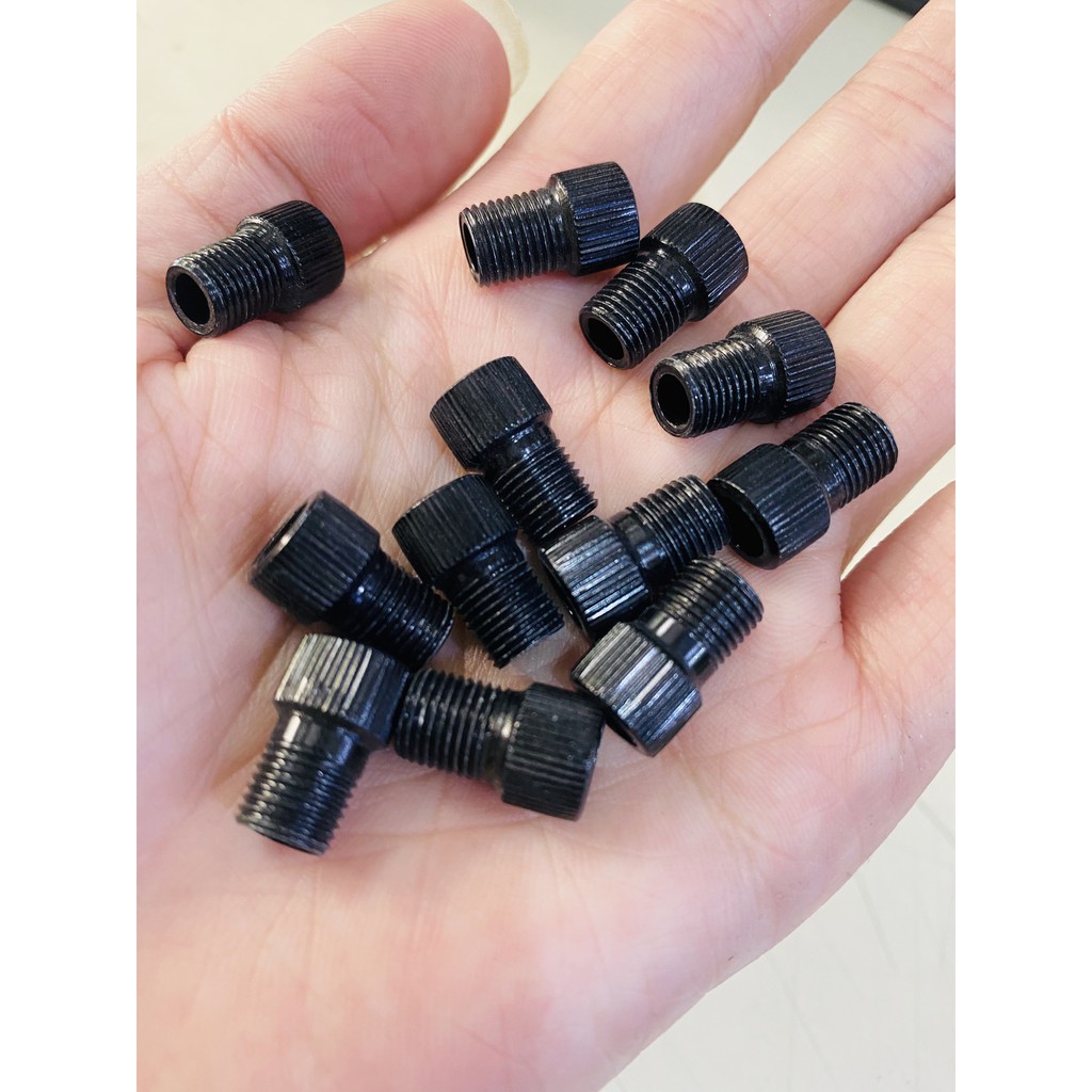 Adaptor Chuyển Đầu Van Nhỏ (Đầu Ruồi, Đầu Van Pháp) Sang Van Lớn (Đầu Van Mỹ) - phụ kiện xe đạp