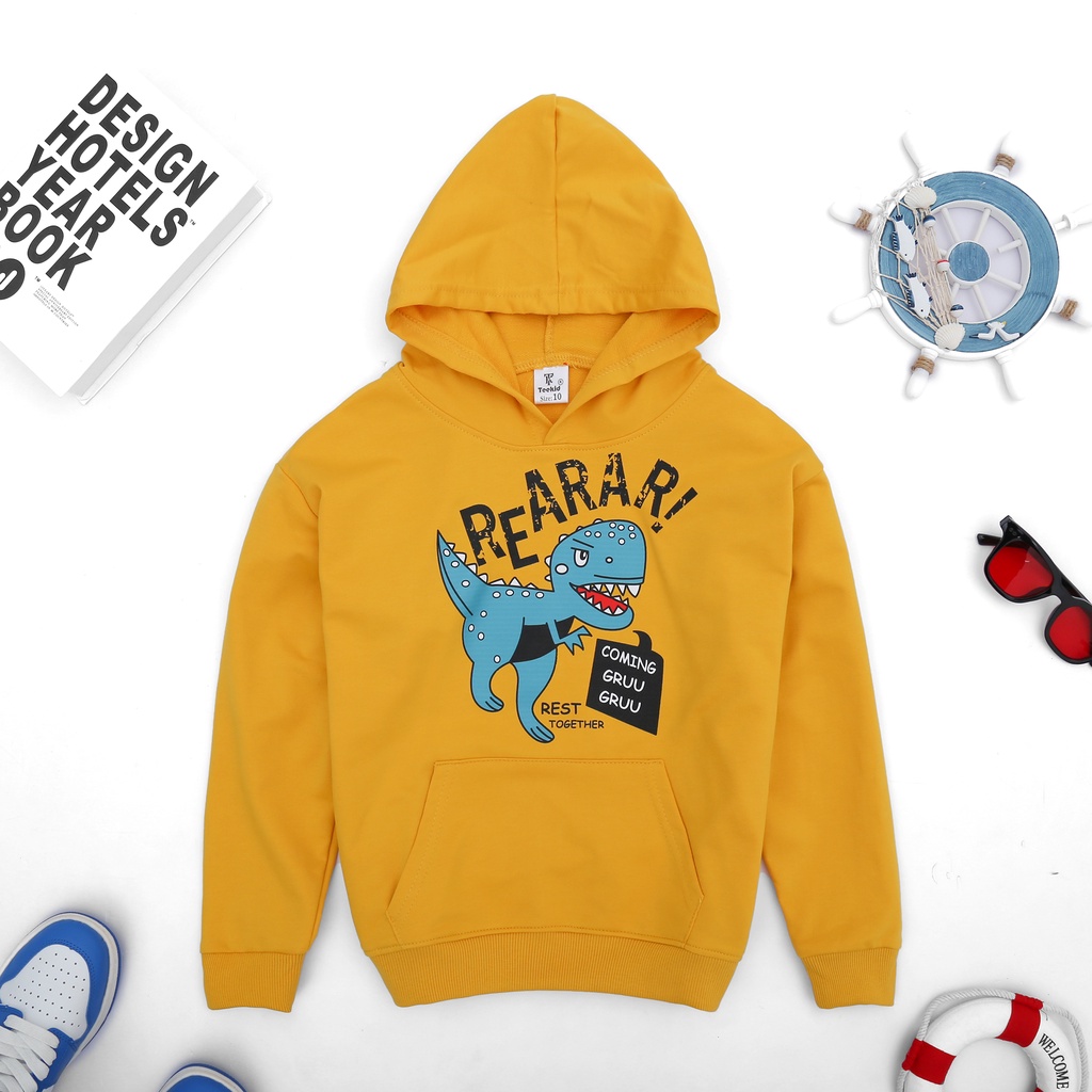Áo hoodie trẻ em RAZA Store chất Vải da cá 100% coton cao cấp cho bé 15-45kg RZM11