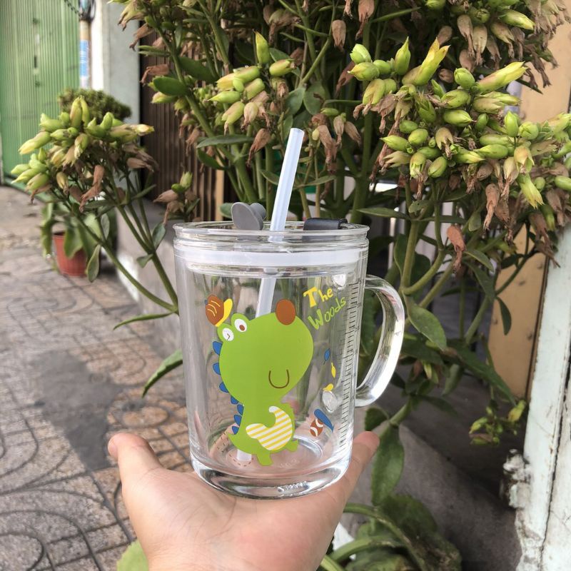 Ly nước, ly uống nước thủy tinh có chia vạch đo ml