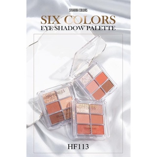 Bảng phấn mắt 6 ô sivanna colors six colors eyeshadow palette : hf113
