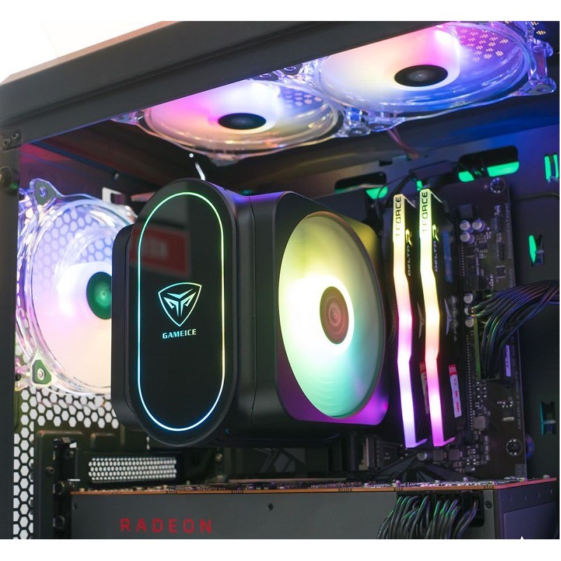 Quạt tản nhiệt Cpu PcCooler GI-D66A -Sản phẩm cao cấp với hiệu ứng đèn Addressable RGB