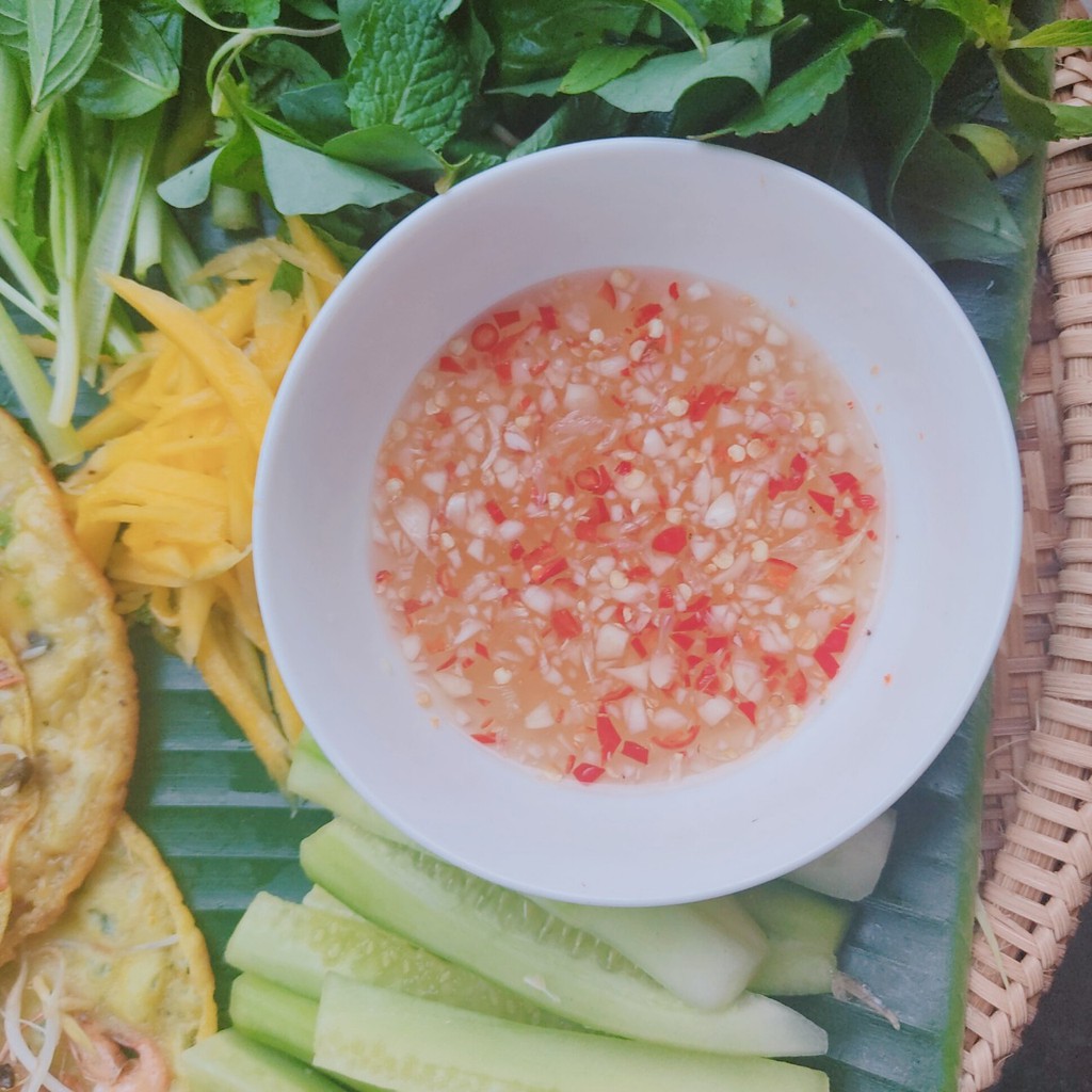Khuôn bánh xèo miền Trung có tay cầm đường kính 17cm loại dày GIÒN BÁNH KHÔNG DÍNH-