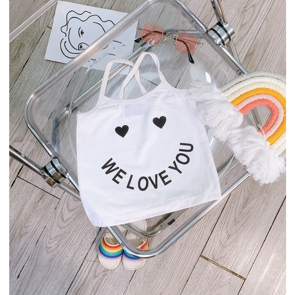 Lyvyshop - (Lô mới) Áo dây chéo lưng bé gái siêu dễ thương 08-25kg