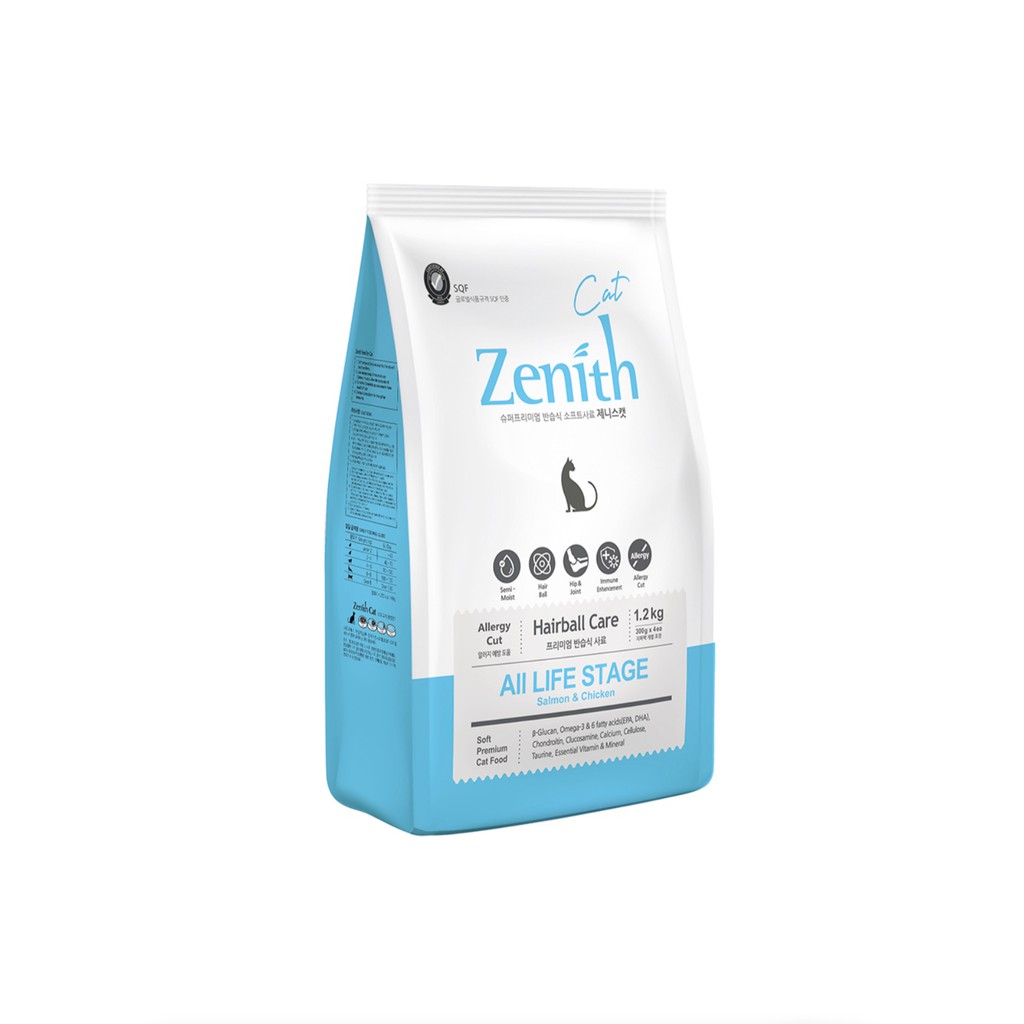 Hạt mềm dành cho mèo hổ trợ tiêu búi lông Zenith Hairball 1.2kg