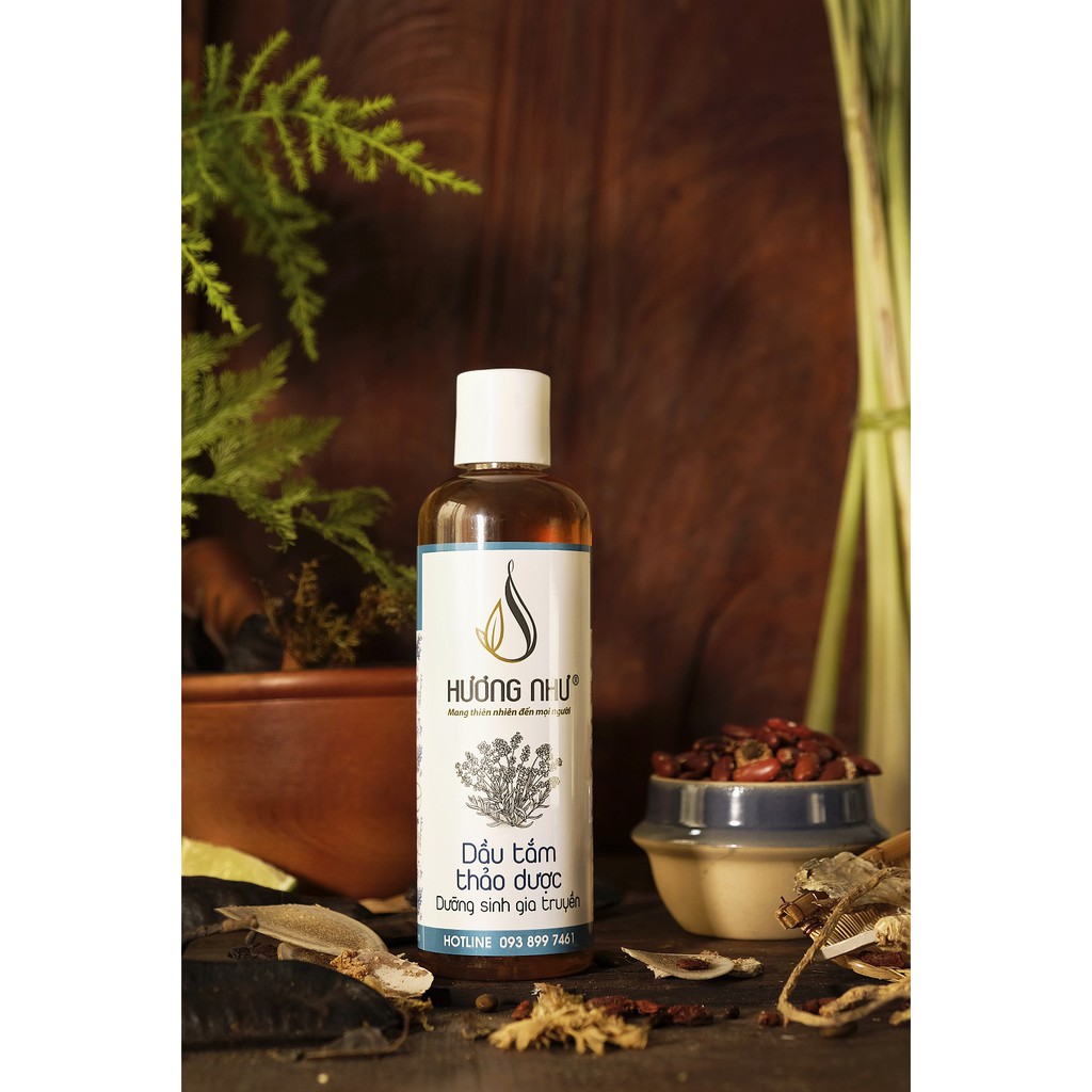 [GIẢM MỤN LƯNG, GIẢM VIÊM LỖ CHÂN LÔNG, DỊU NHẸ CHO DA, MỊN VÀ SÁNG DA] Dầu tắm thảo dược Hương Như - 250ml | BigBuy360 - bigbuy360.vn