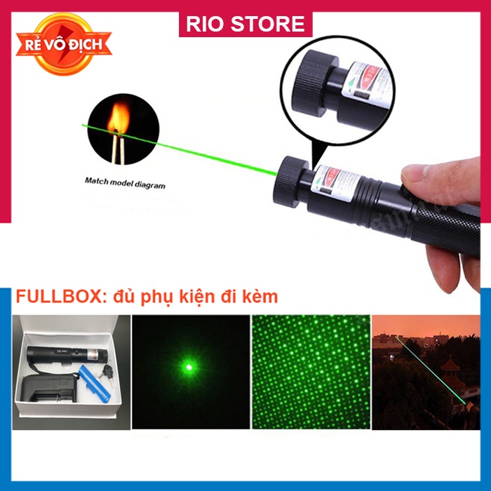 Đèn laser siêu sáng - Đèn laser 303 tia sáng siêu to - Nhiều chế độ