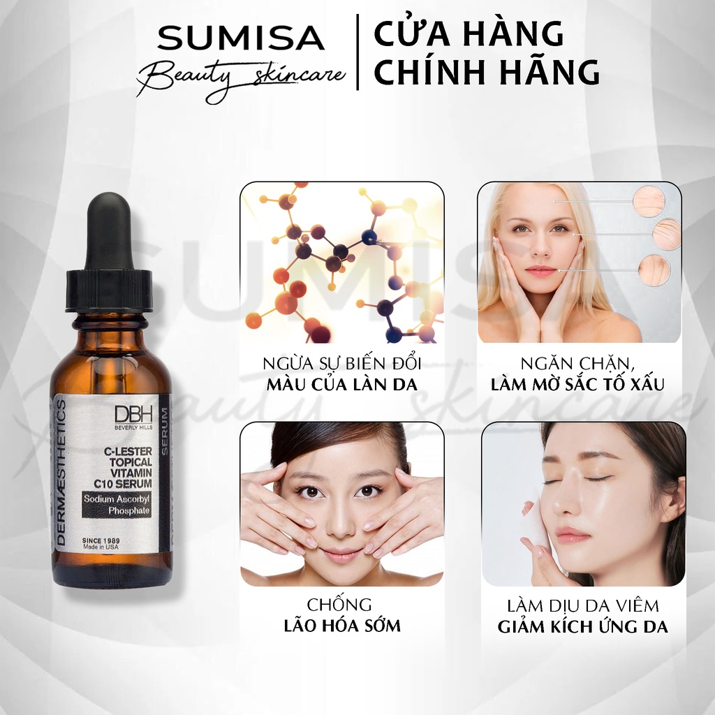 Serum trẻ hóa làm sáng đều làn da DBH C-Lester Topical Vitamin C10