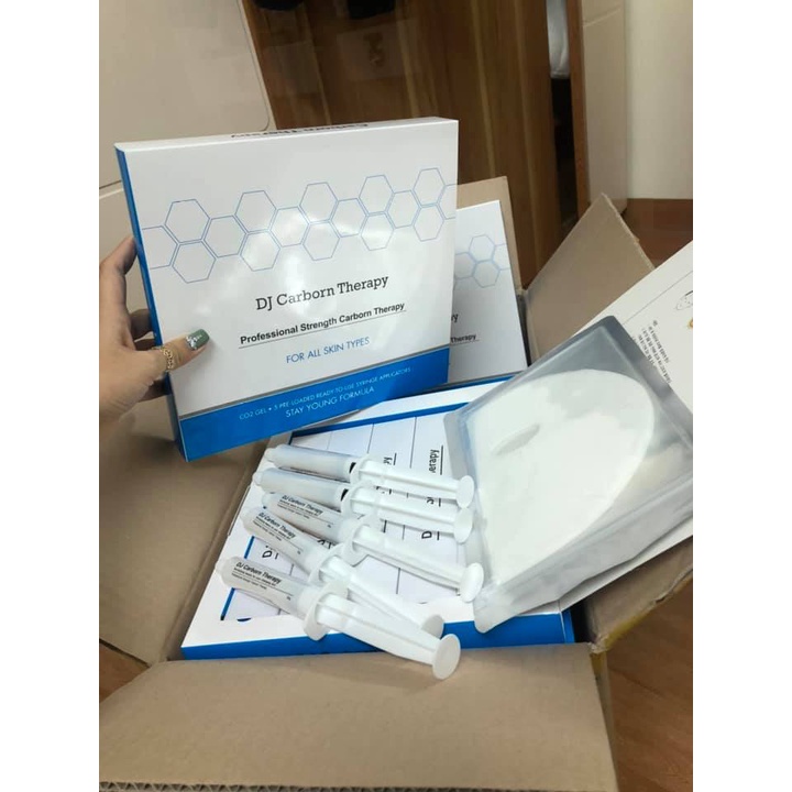 Mặt nạ thải độc CO2, thải độc da DJ CARBON THERAPY làm sạch bụi bẩn da