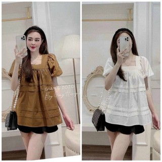 [GIÁ SỈ] Áo bầu thiết kế cổ vuông trẻ trung A7