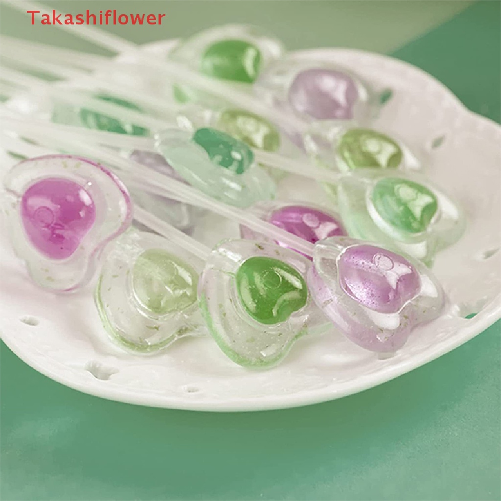 Set 100 Que Kẹo Mút 8 / 10 / 15cm Lõi Trơn Màu Trắng