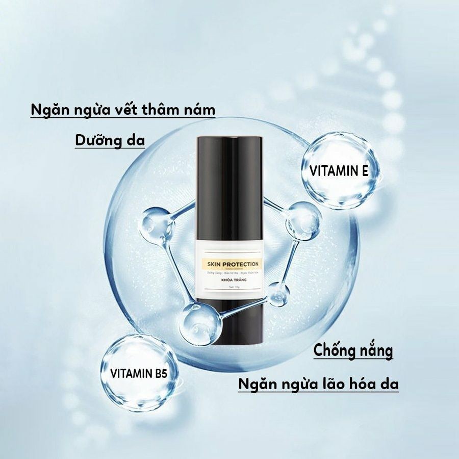 Kem Dưỡng Da Skin Protection Biocos Khóa Trắng Dưỡng Sáng Ngừa Thâm Nám 18g