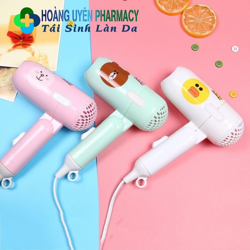 Máy sấy tóc mini hình hoạt hình dễ thương (giao mẫu ngẫu nhiên)