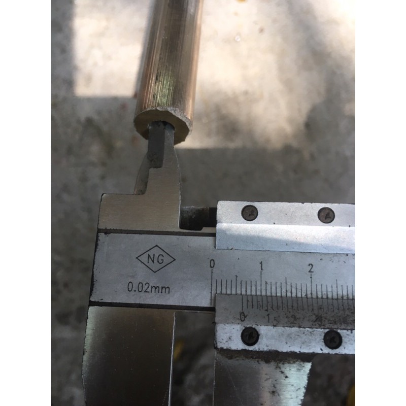 Ống đồng vàng D14 mm lỗ trong 6mm dài 1m