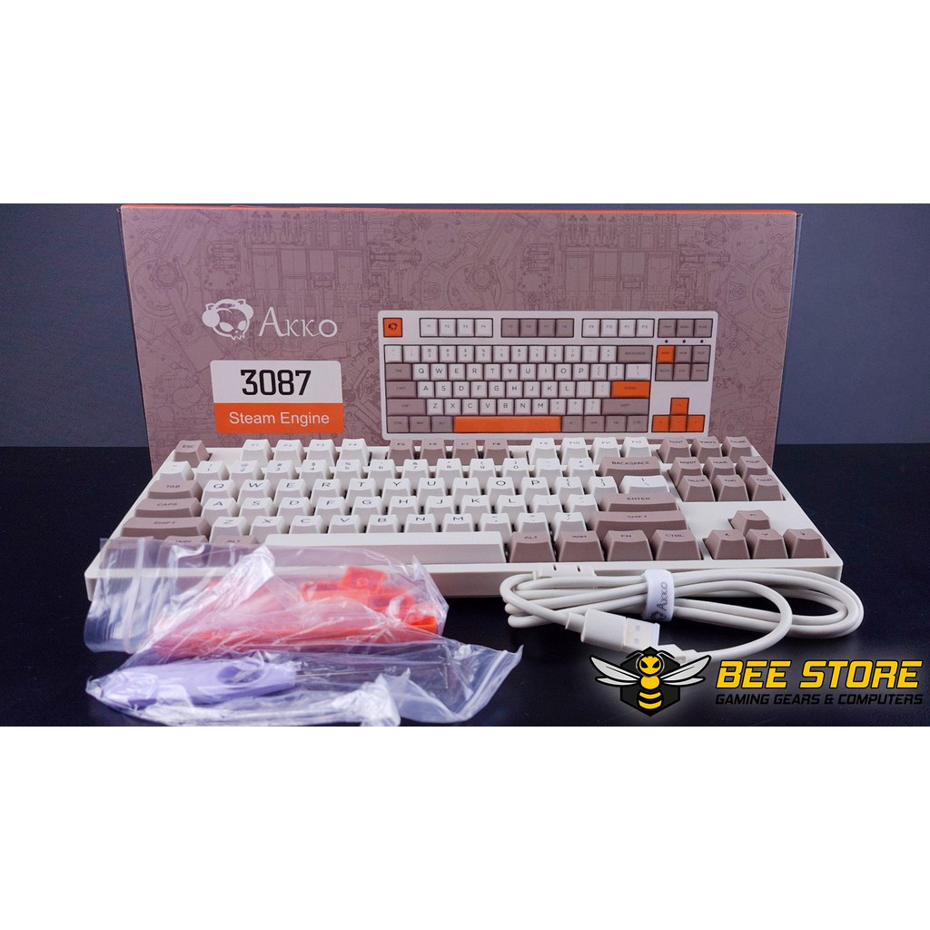 Bàn phím cơ AKKO 3087 Steam Engine | Hàng chính hãng bảo hành 12 tháng