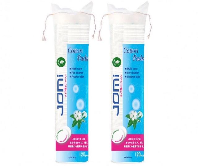 Bông tẩy trang Jomi Cotton Pads Nhật Bản 100% cotton tự nhiên - Bông tẩy trang chính hãng Nhật siêu mềm mịn