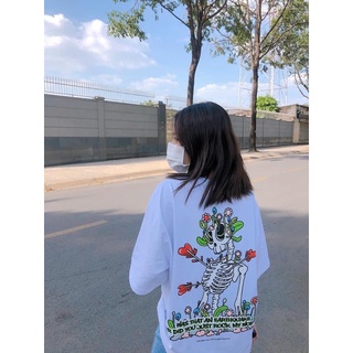 Áo Thun Unisex LYTD Fall In Love Oversize Trắng/Đen