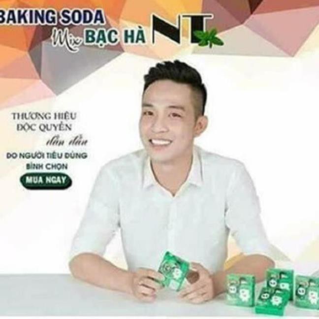 4 Gói-Baking Soda NT Mix Bạc Hà 50g