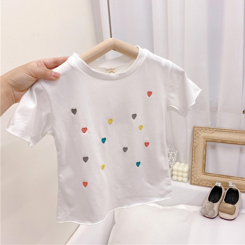 Set Áo Thun Ngắn Tay + Chân Váy Đuôi Cá Sọc Caro Cho Bé Gái