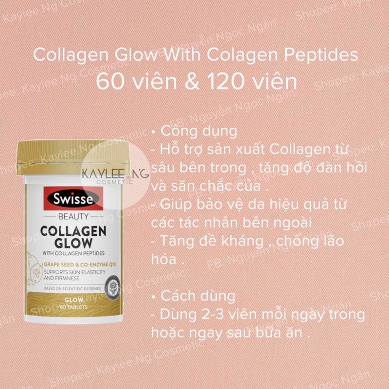 BỔ SUNG COLLAGEN SWISSE BEAUTY COLLAGEN GLOW