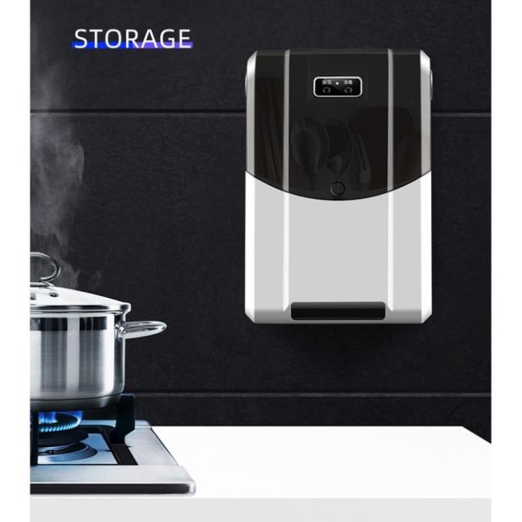 Máy Sấy Khô Đũa Thìa Khử Khuẩn Bằng Tia UV Treo Tường Tiện Lợi.