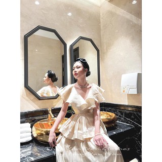 Váy body cổ vuông dáng dài sexy