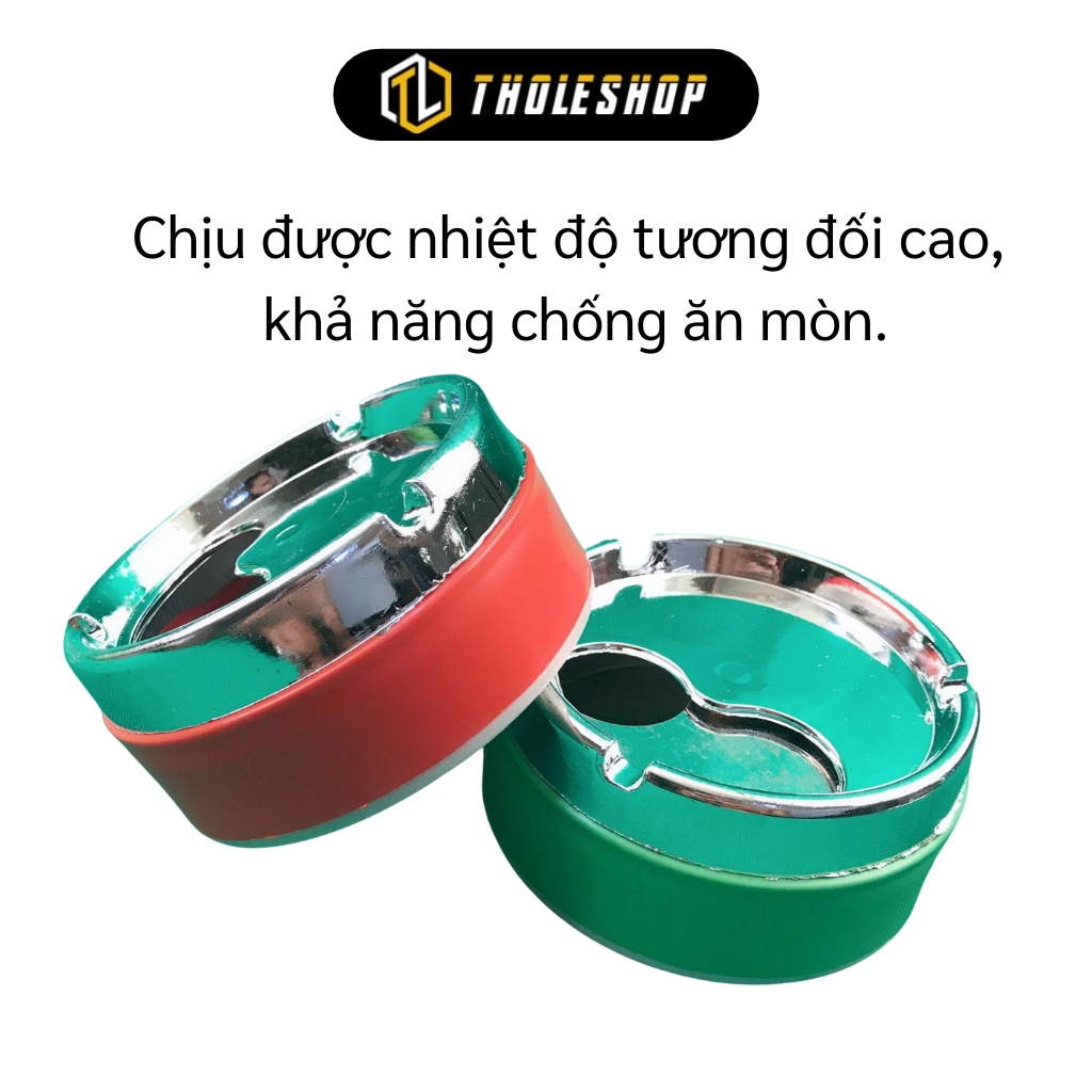 Gạt Tàn Thuốc - Gạt Tàn Thuốc Inox Nắp Xoay Tiện Dụng, Chịu Nhiệt Tốt 8567