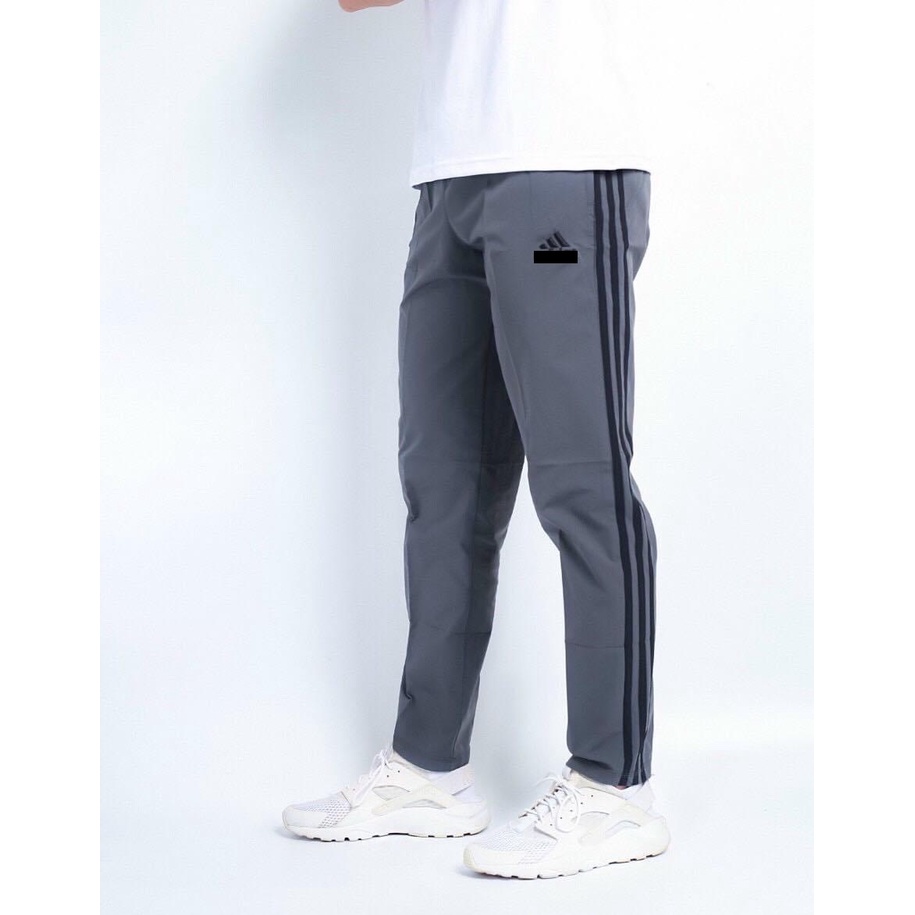 Quần Gió Thể Thao Nam 3 Sọc Ống Suông Cao Cấp ZENOMA Vải Gió Dù Thể Thao Có Khóa Túi-Z308