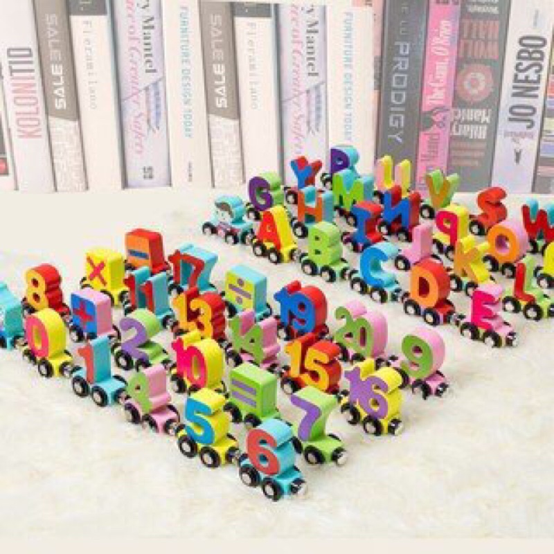 Đoàn tàu nam châm chữ và số🏳️‍🌈Đoàn tàu xếp hình