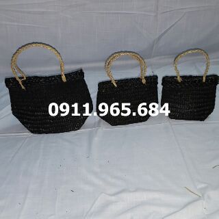 Set 3 túi cói ép mini cho bé
