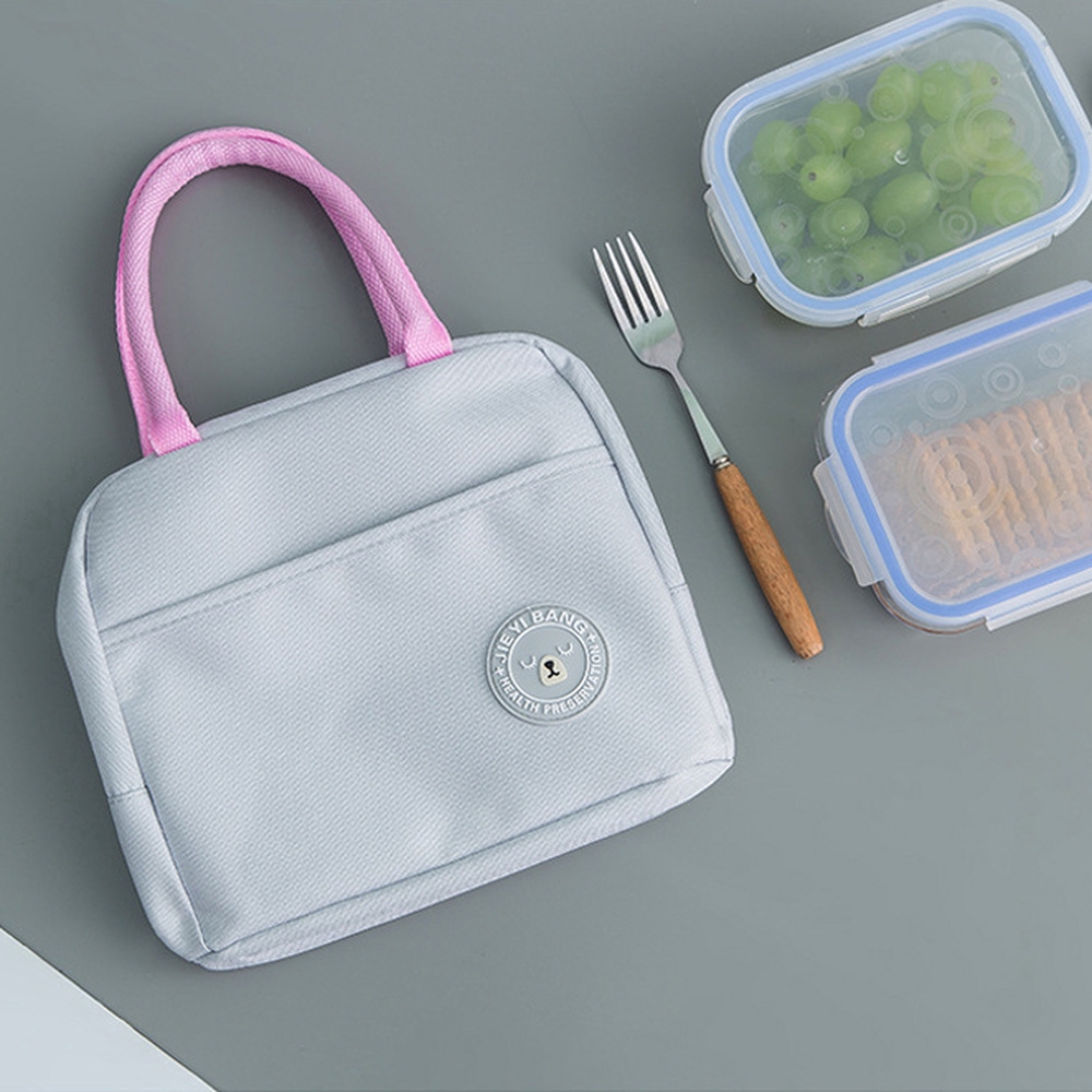 Túi đựng đồ ăn trưa cách nhiệt diện tích rộng cho học sinh