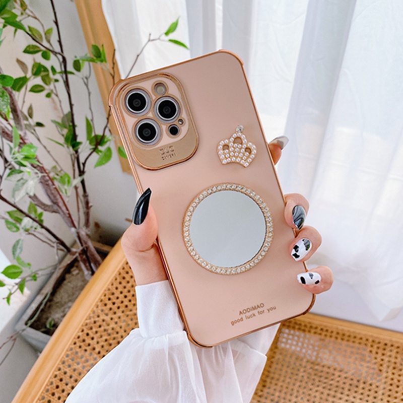 Ốp Điện Thoại Mặt Gương Hình Vương Miện Cho Iphone 12 Mini 12 Pro 12 Promax 11 Pro Max X Xr 7 8 Plus Xs Max | BigBuy360 - bigbuy360.vn