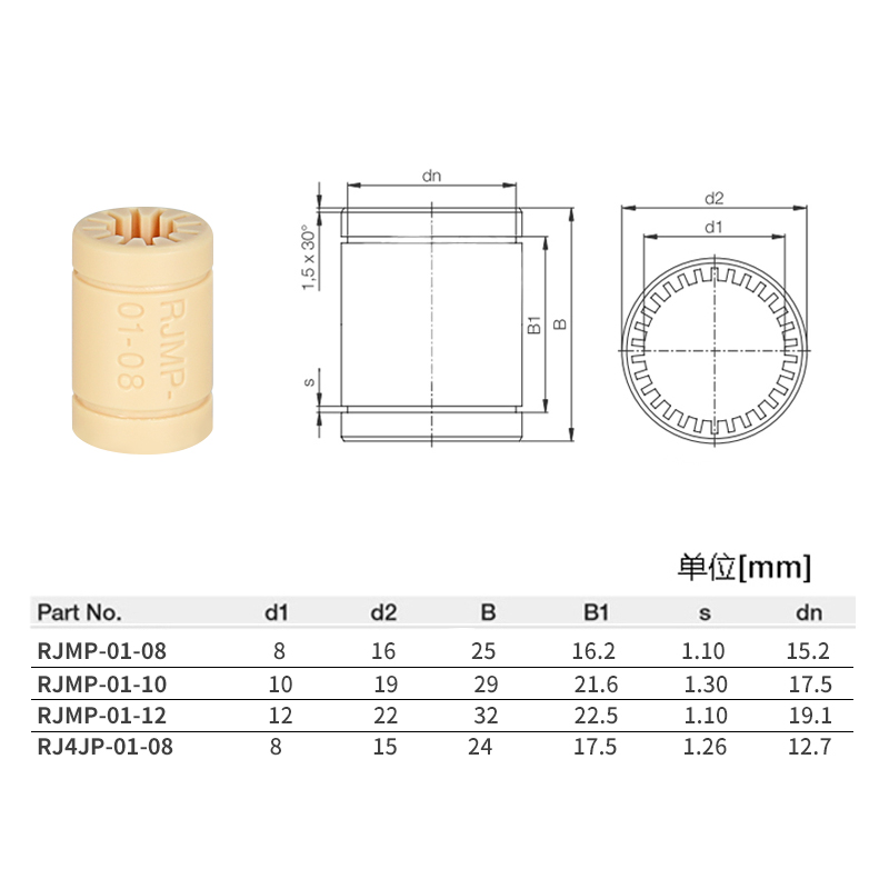 Vòng bi Rjmp-01 Rjmp 06 08 10 12 cho máy in 3D | BigBuy360 - bigbuy360.vn